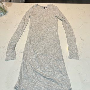 Grey light weight long sleeve BCBG dress